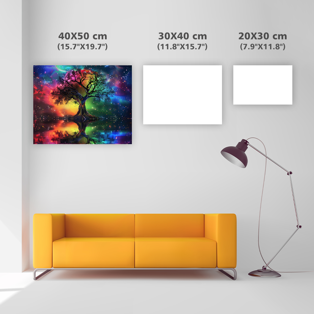 Cosmic Tree of Light – Diamond Painting