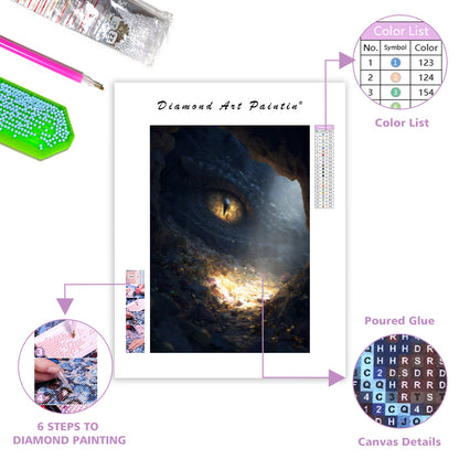 Dragon’s Eye in the Cave - Diamond Painting
