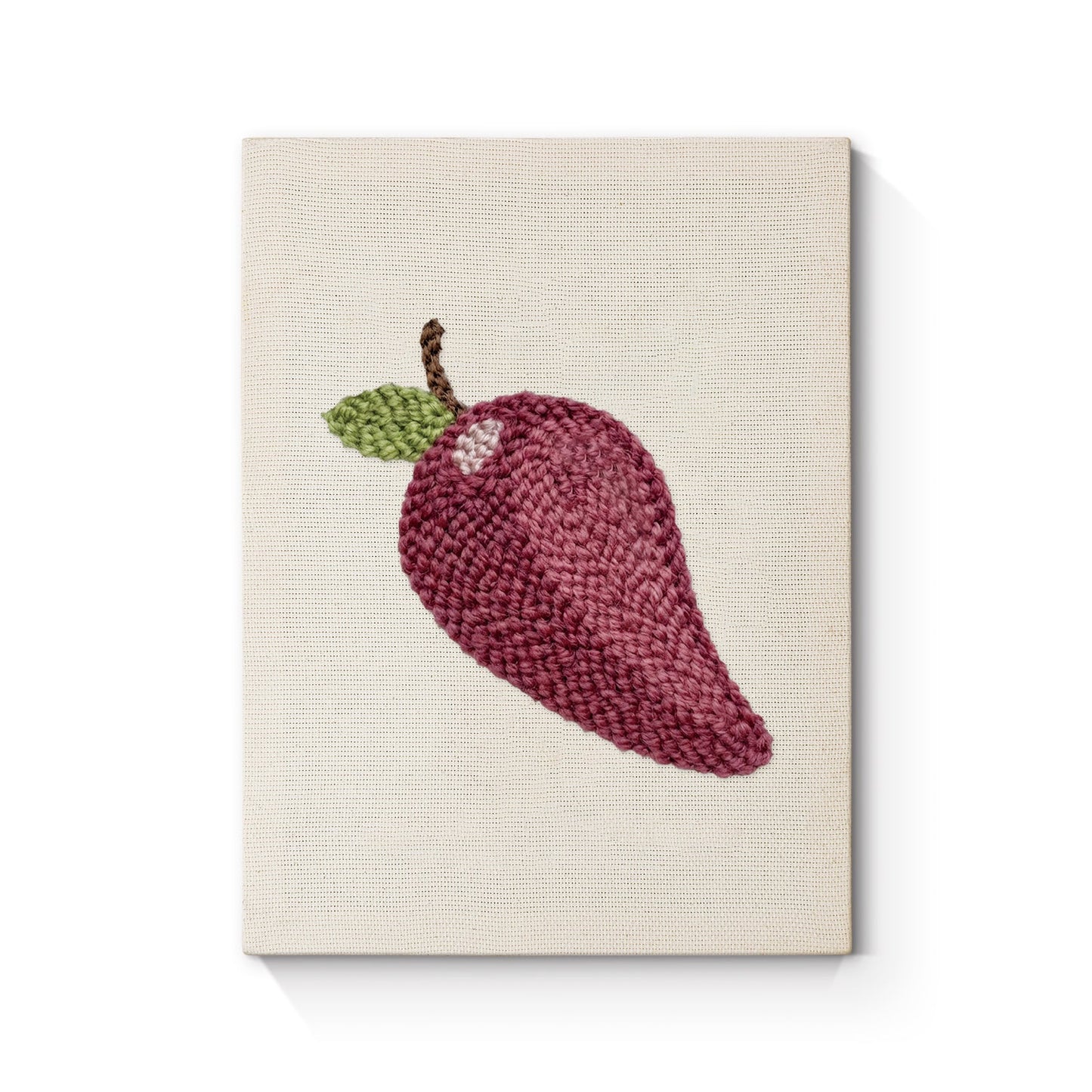 Purple Pear - Punch Needle