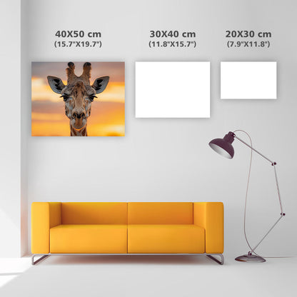 Giraffe Sunset - Diamond Painting