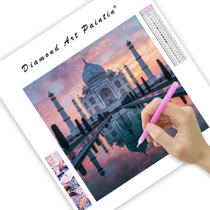 Taj Mahal Sunrise - Diamond Painting