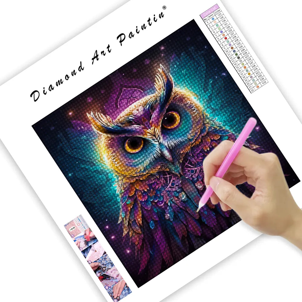 Magical Owl - Diamond Painting