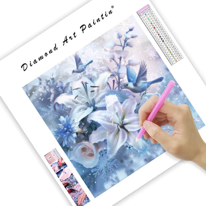Winter Bloom - Diamond Painting
