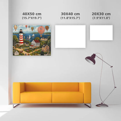 Coastal American Village - Diamond Painting