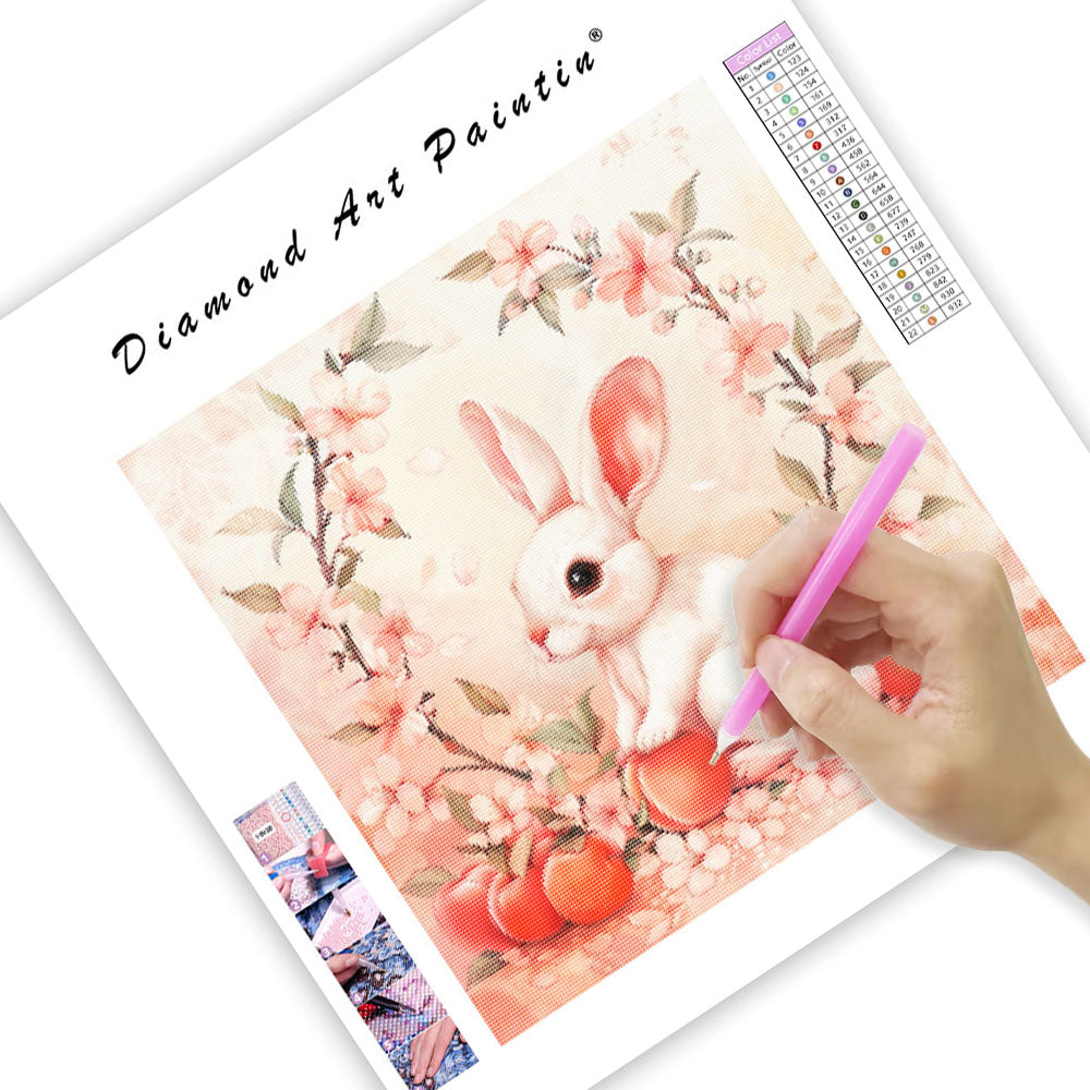 Peach Bunny - Diamond Painting