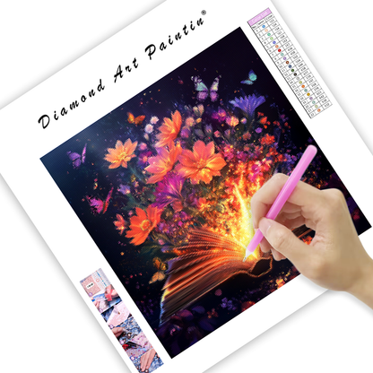 Flourishing Book of Magic - Diamond Painting