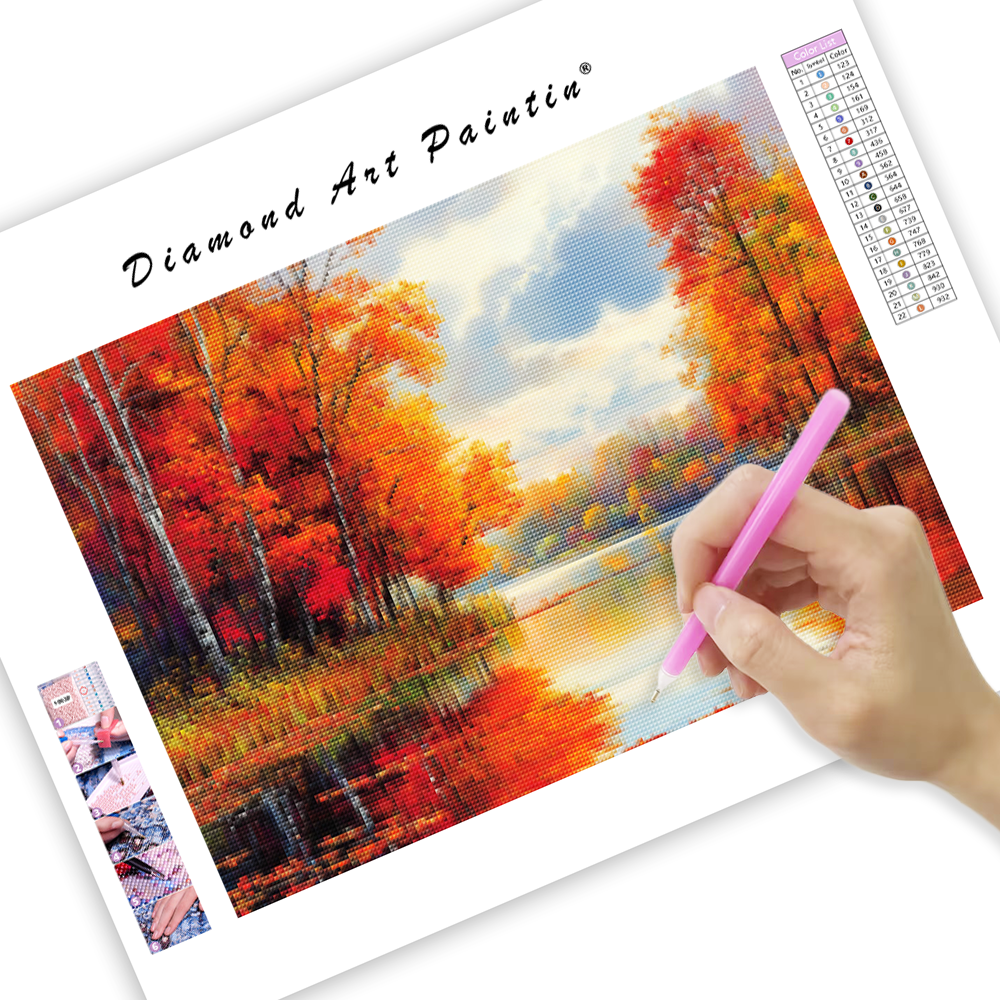 Autumn's Calm Embrace – Diamond Painting
