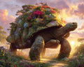Tortoise with a Forest - Diamond Painting