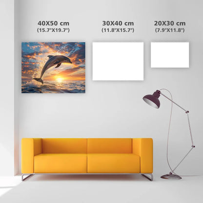 Dolphin Sunset - Diamond Painting