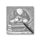 Bookish Puppy Charm - Dot Painting