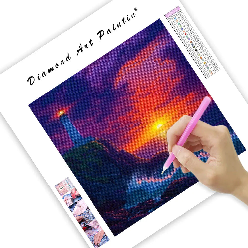 Dramatic Coastal Scene - Diamond Painting