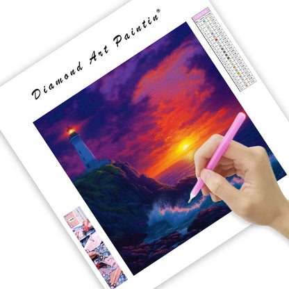 Dramatic Coastal Scene - Diamond Painting
