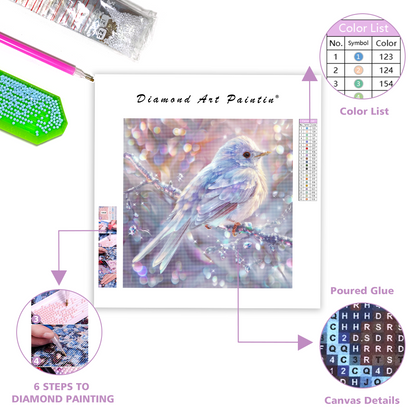 Crystal Feathered Bird – Diamond Painting
