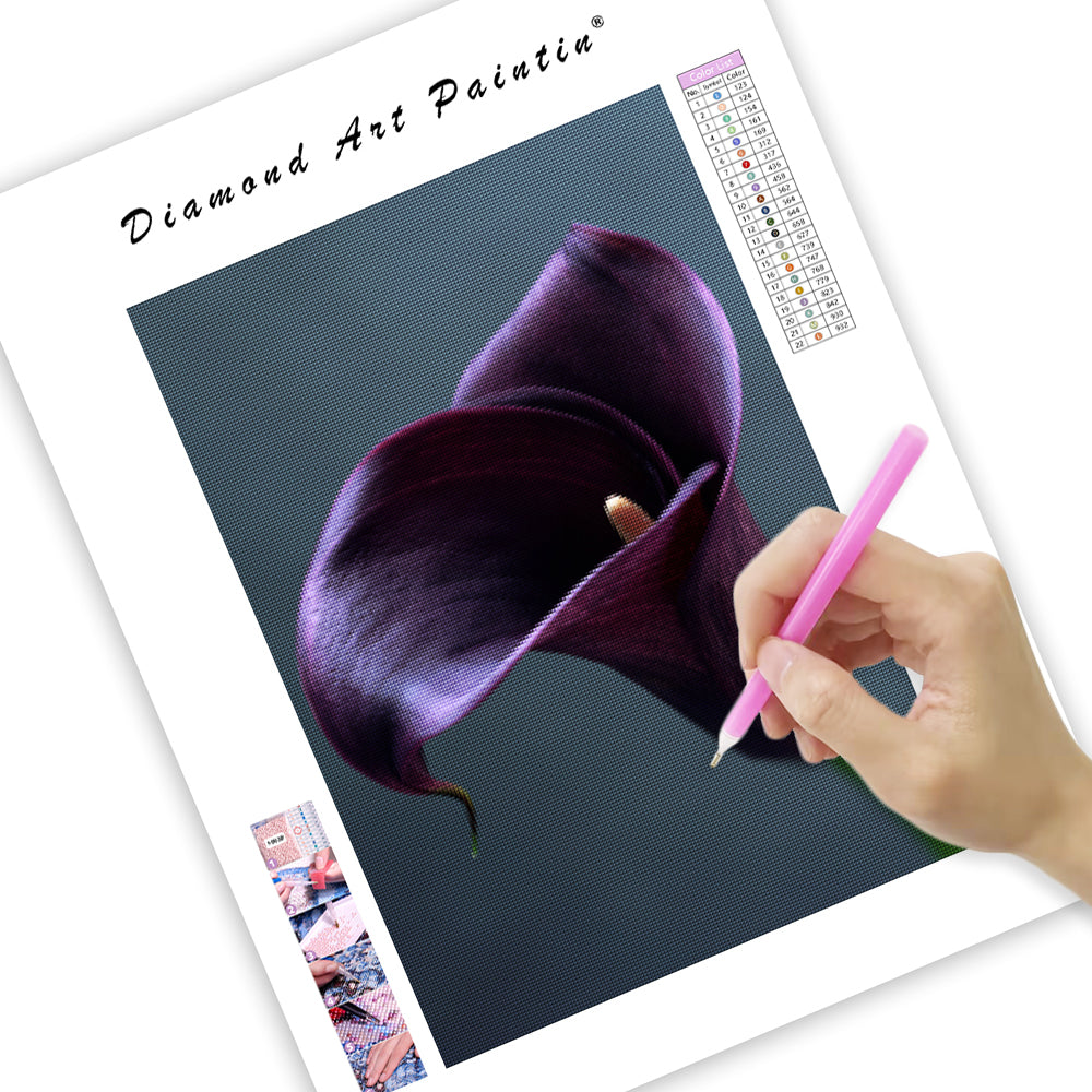 Purple Calla Lily - Diamond Painting