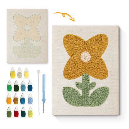 Joyful Pineapple - Punch Needle