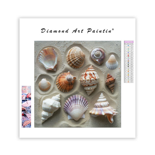Coastal Shell Harmony - Diamond Painting