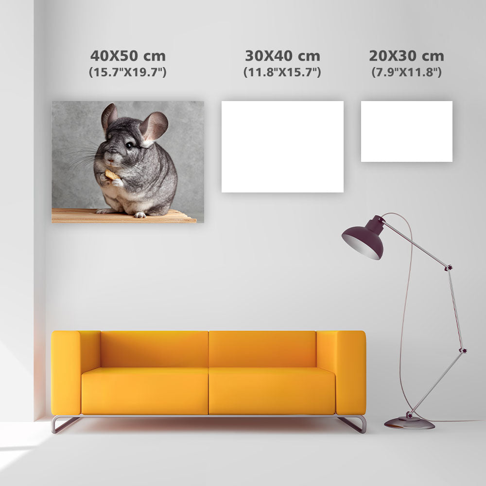 Chinchilla on Perch - Diamond Painting