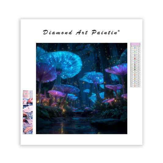 Bioluminescent Forest - Diamond Painting