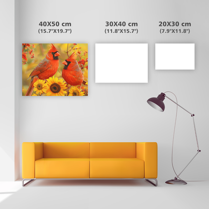 Sunflower Birds - Diamond Painting