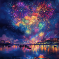Vibrant Night Sky Filled - Diamond Painting