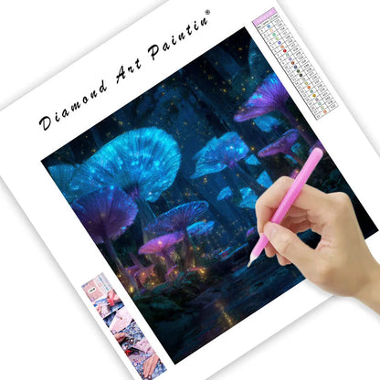 Bioluminescent Forest - Diamond Painting