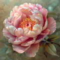 Blooming Peony Grace - Diamond Painting