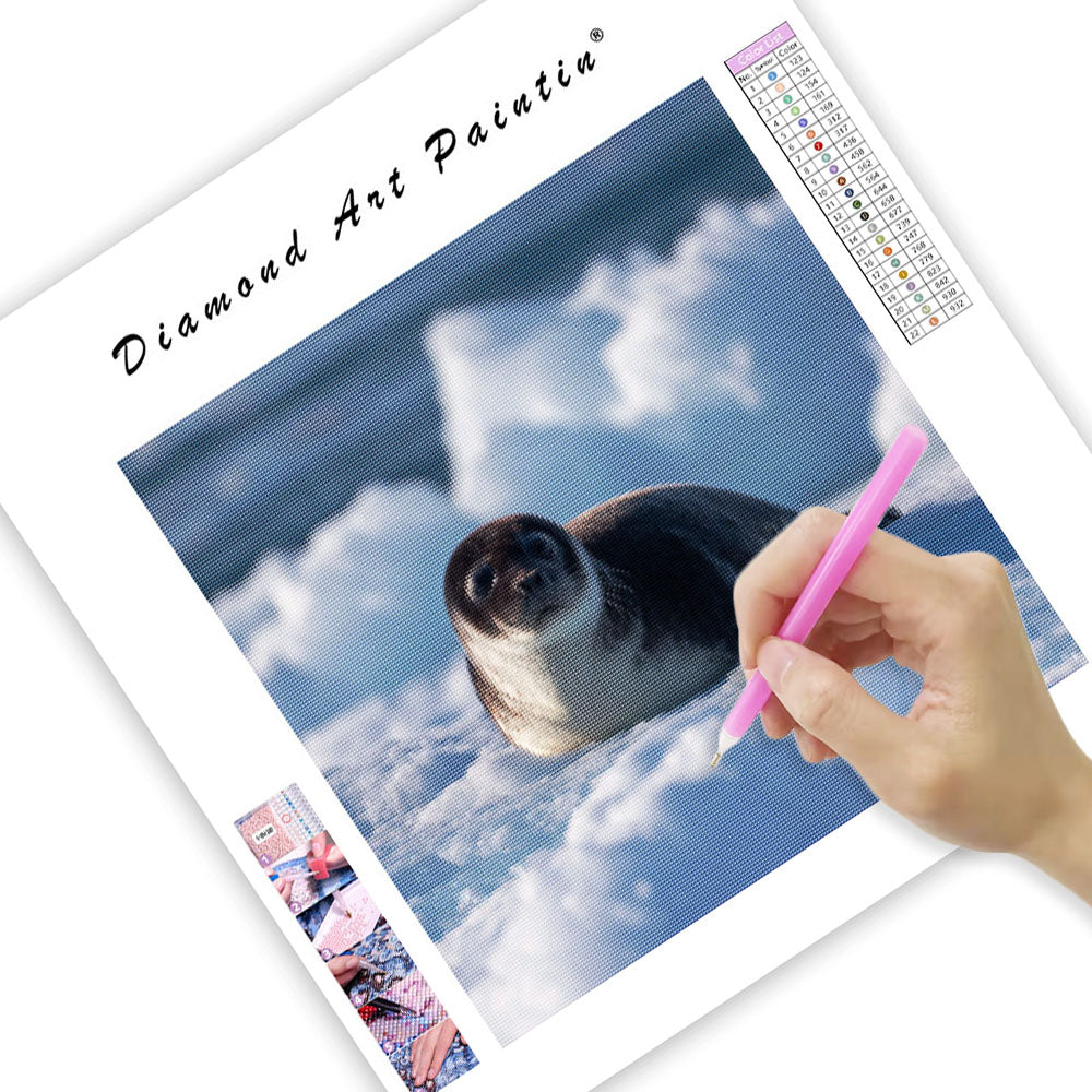 Ribbon Seal on Ice - Diamond Painting