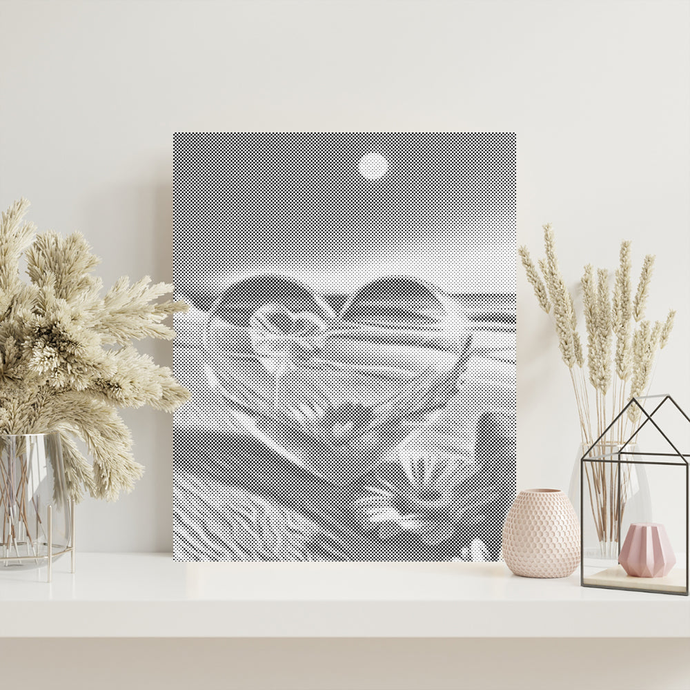 Crystal Heart - Dot Painting