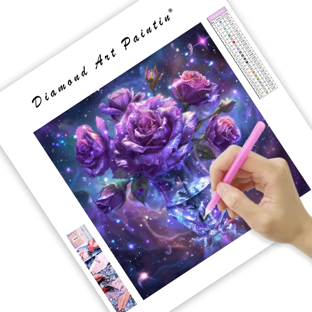 Galaxy Rose – Diamond Painting