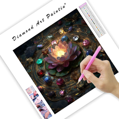 Cosmic Lotus - Diamond Painting