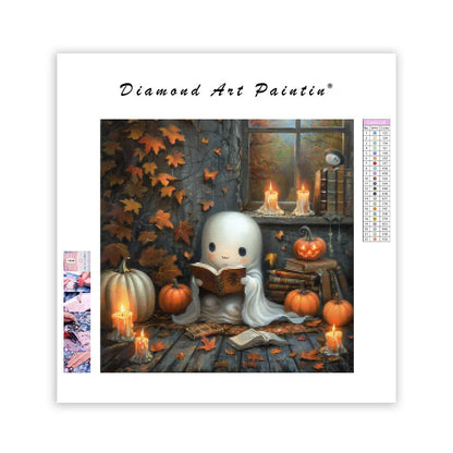 The Reading Ghost - Diamond Painting
