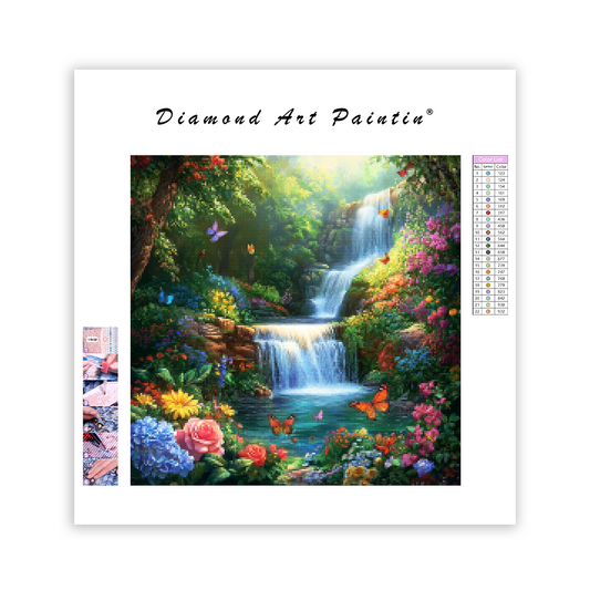 Waterfall Paradise - Diamond Painting
