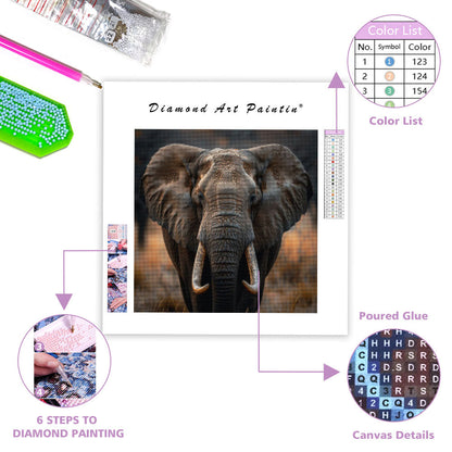 Elephant Wisdom - Diamond Painting
