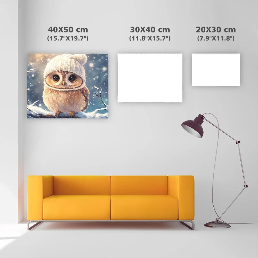 Whimsical Winter Illustration - Diamond Painting