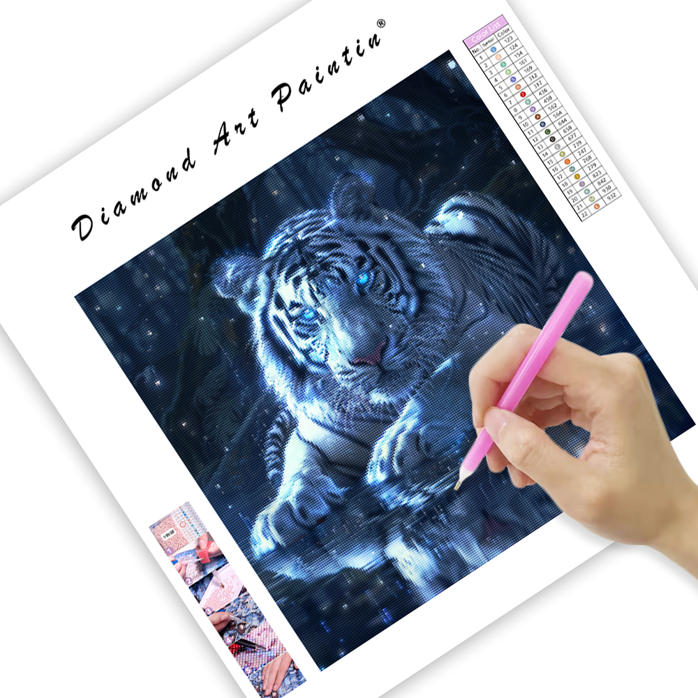Crystal Tiger - Diamond Painting