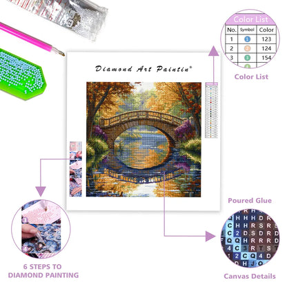 Classic Stone Bridge - Diamond Painting