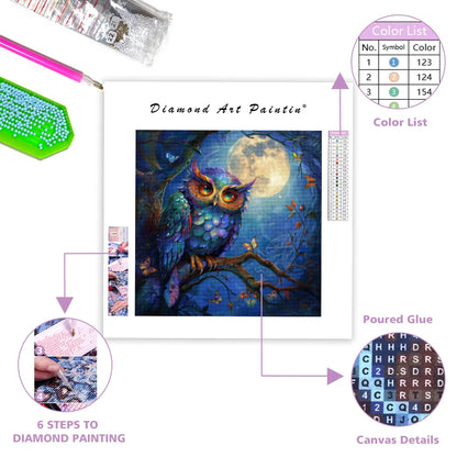 Mystic Owl – Diamond Painting