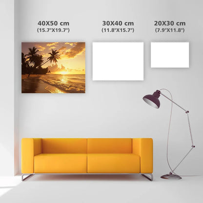 Golden Sunset Beach - Diamond Painting