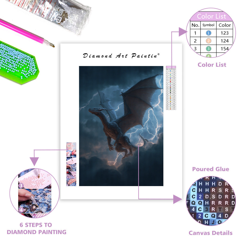 Storm Dragon - Diamond Painting
