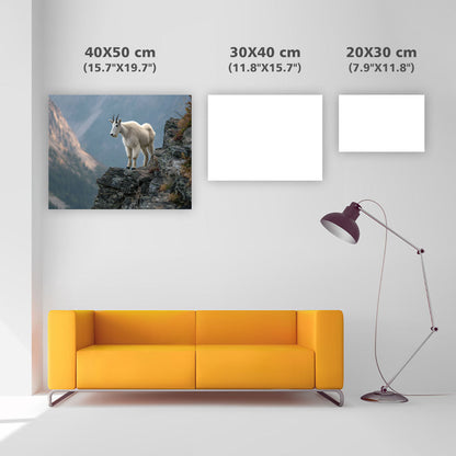 Mountain Goat on Cliff - Diamond Painting