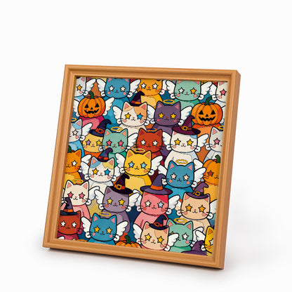 Twinkle Kitty - Wooden Coloring Puzzle