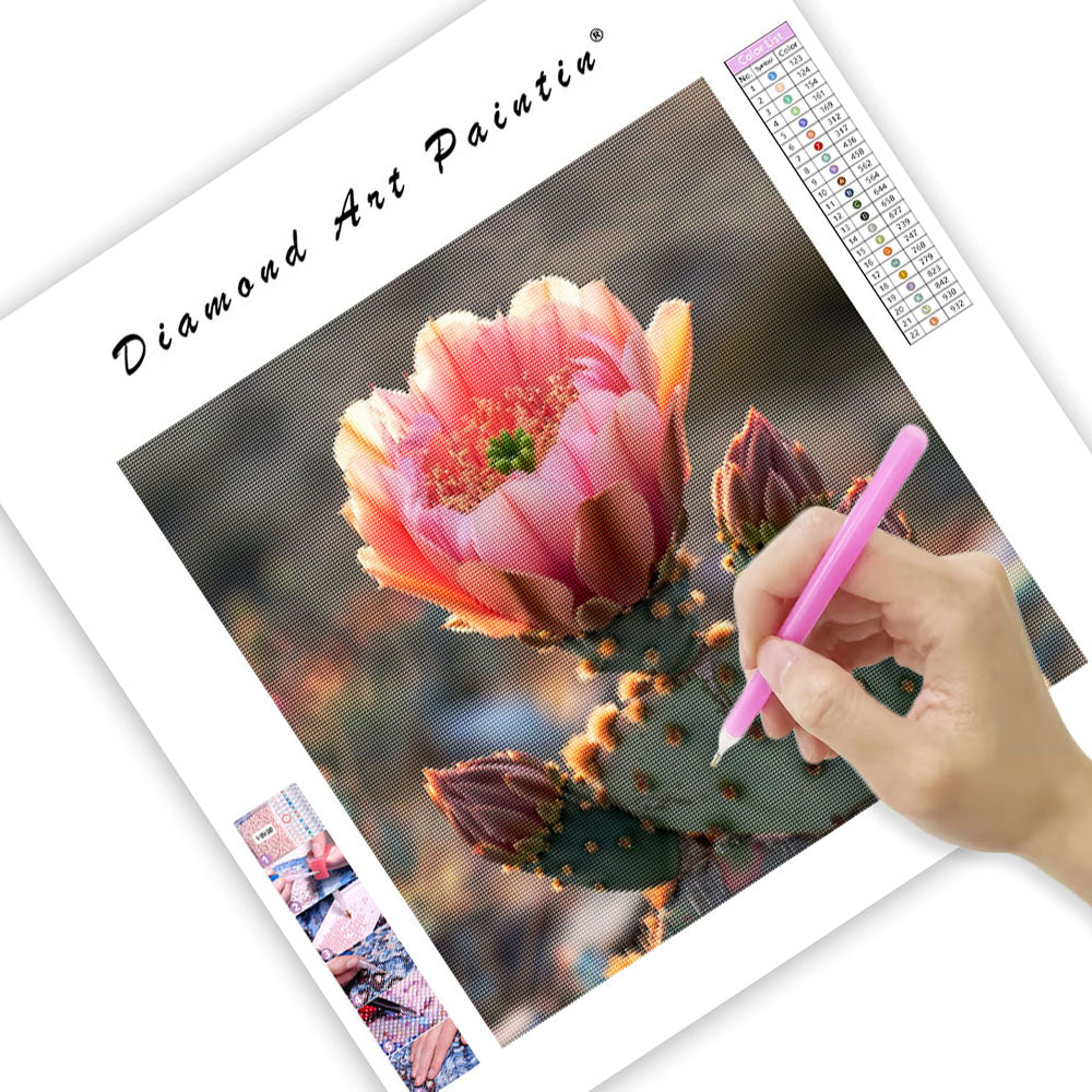 Cactus Bloom - Diamond Painting