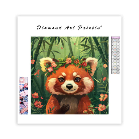 Bamboo Red Panda - Diamond Painting