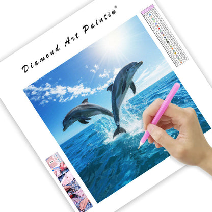 Dolphin Joy - Diamond Painting