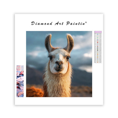 Llama Portrait - Diamond Painting