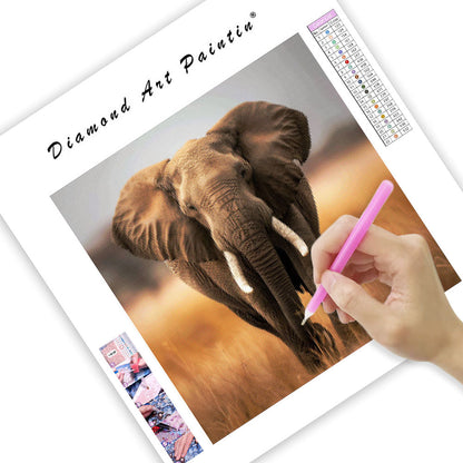 Gentle Elephant Calm - Diamond Painting