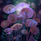 Fairy Ring Glow Mushrooms - Diamond Painting