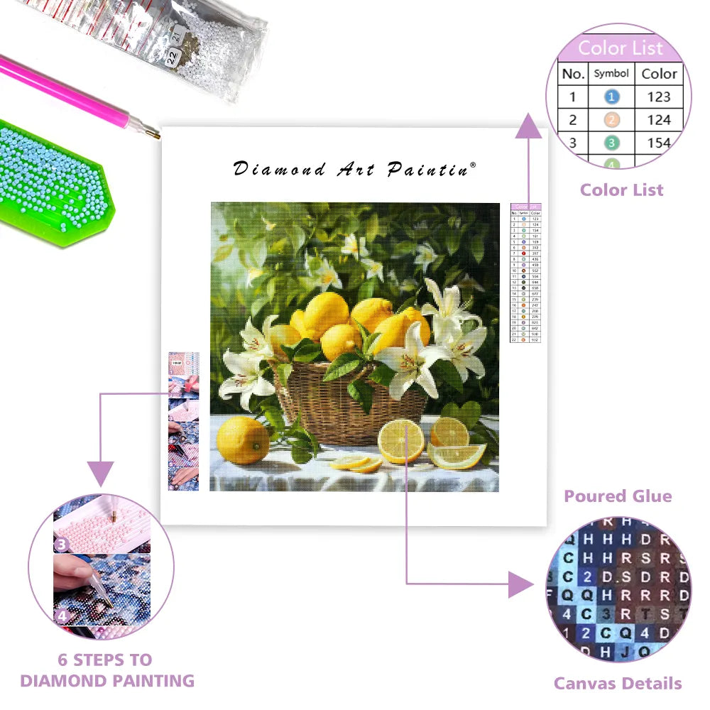 Lemon Garden - Diamond Painting
