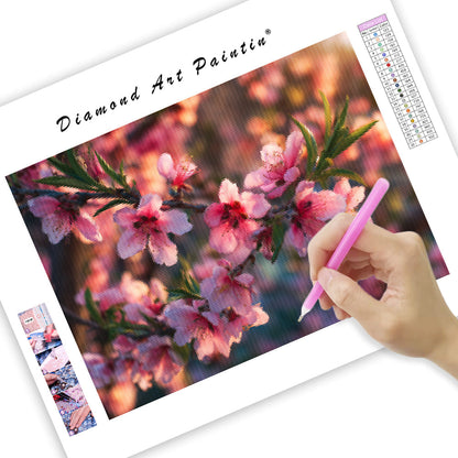 Peach Blossoms - Diamond Painting