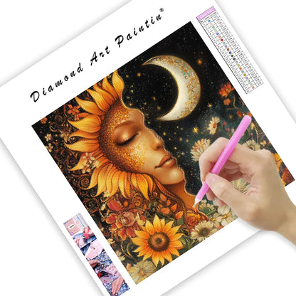 Sun and Moon Harmony - Diamond Painting